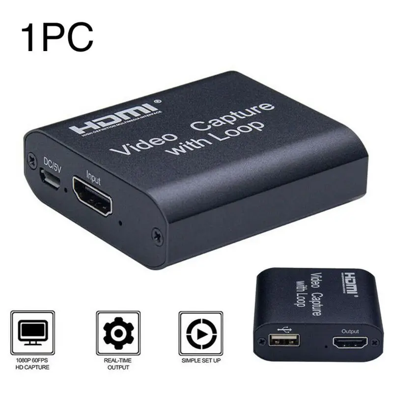 HDMI-compatible Video Capture Card Screen Recorder USB2.0 1080P High Definition Game Capture Streamer Device
HDMI-compatible Video Capture Card Screen Recorder USB2.0 1080P High Definition Game Capture Streamer Device