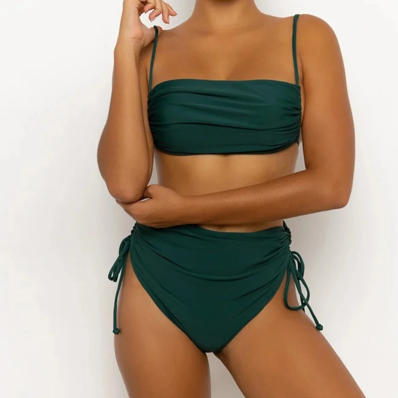 Rinabe Solid Swimsuit 2022 Bikini High Waist Bikini Set Bathing Suit Women Swimwear Folds Bikinis Feminino Biquinis Swimming
Rinabe Solid Swimsuit 2022 Bikini High Waist Bikini Set Bathing Suit Women Swimwear Folds Bikinis Feminino Biquinis Swimming