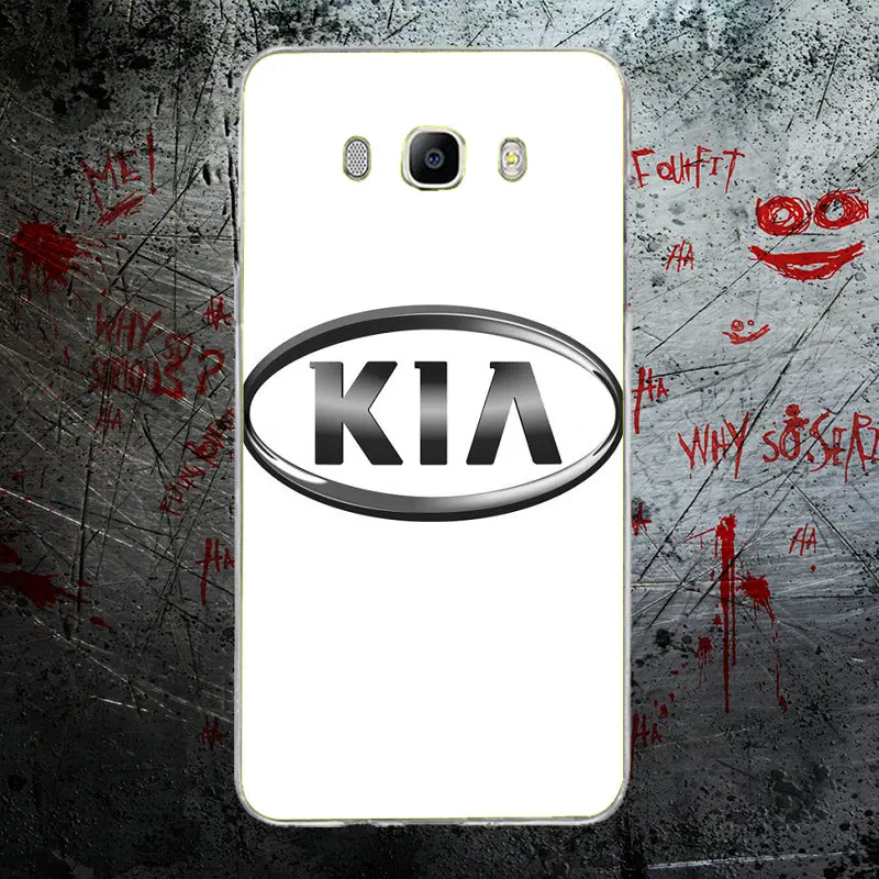 Модный логотип Kia корейский автомобильный бренд для Coque Samsung Galaxy J1 J2 J3 J5 J7 A3 A5 A7 2016