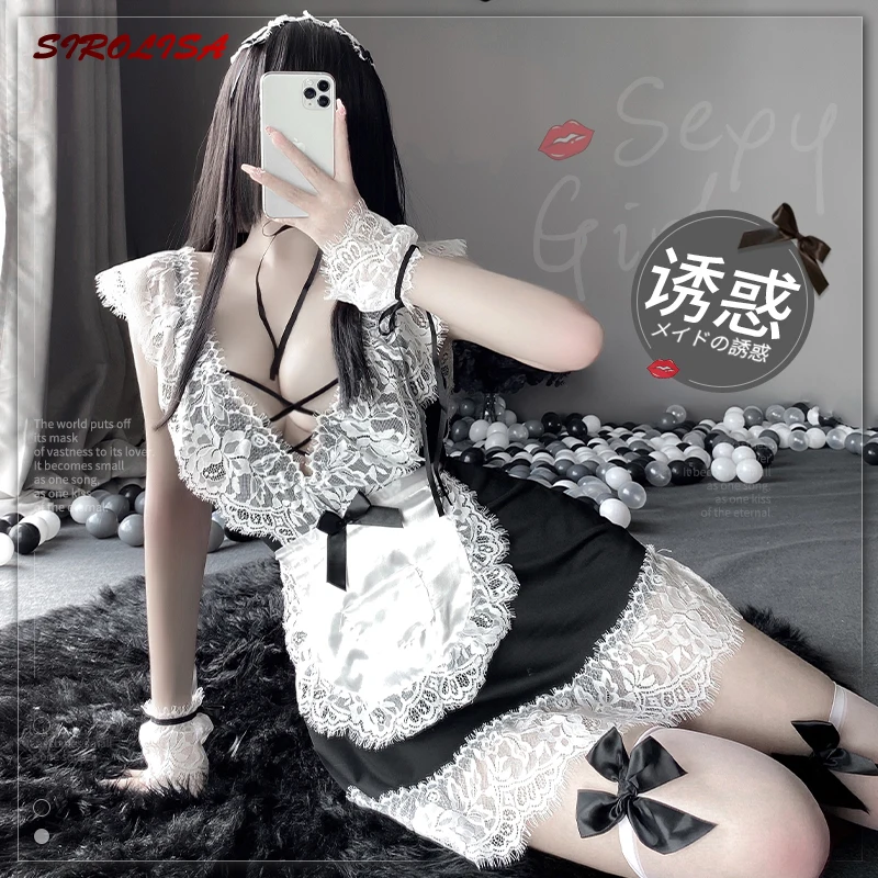 Coffee Bar Attendant Dress With Lace Apron Anime Cosplay Costumes For Women Fancy French Maid Outfit Original Sexy Design
Coffee Bar Attendant Dress With Lace Apron Anime Cosplay Costumes For Women Fancy French Maid Outfit Original Sexy Design