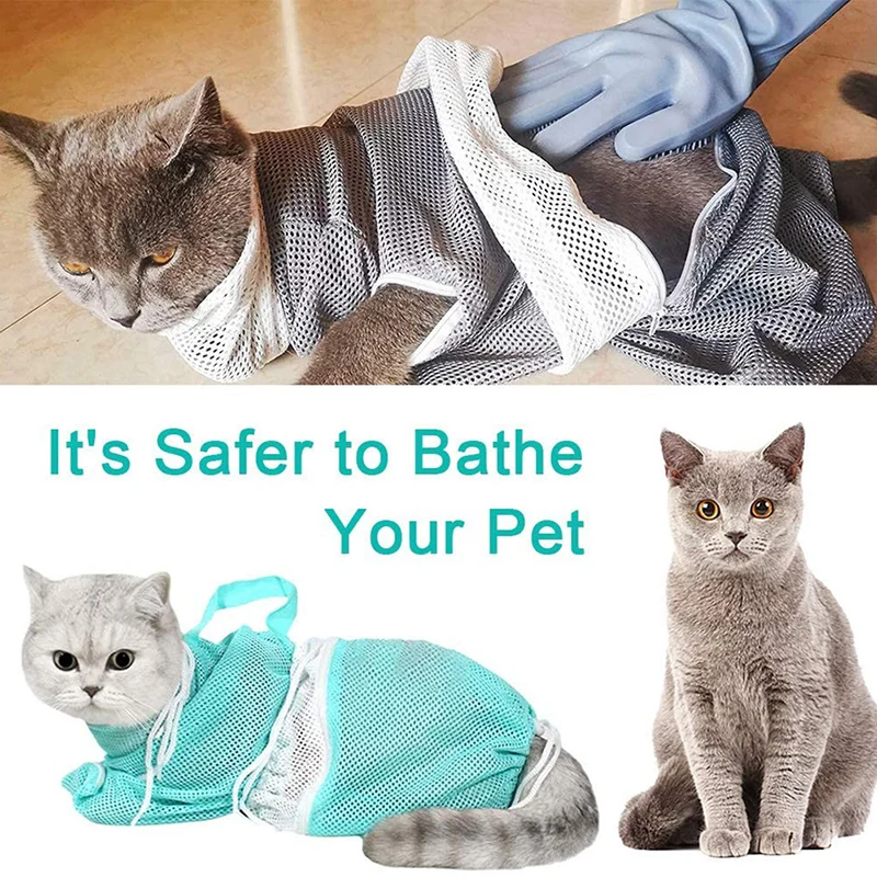 Safe Shower Net Bag for Cat Soft Adjustable Cat Bath Bag for Bathing Cats Dogs Manicure Bath Shower Net Bag 1pc
Safe Shower Net Bag for Cat Soft Adjustable Cat Bath Bag for Bathing Cats Dogs Manicure Bath Shower Net Bag 1pc