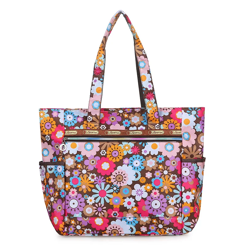 Flower decoration Shopping Bag Waterproof Nylon Large Capacity Handbag Lightweight Rural style Leisure or Travel Bag for Women
Flower decoration Shopping Bag Waterproof Nylon Large Capacity Handbag Lightweight Rural style Leisure or Travel Bag for Women