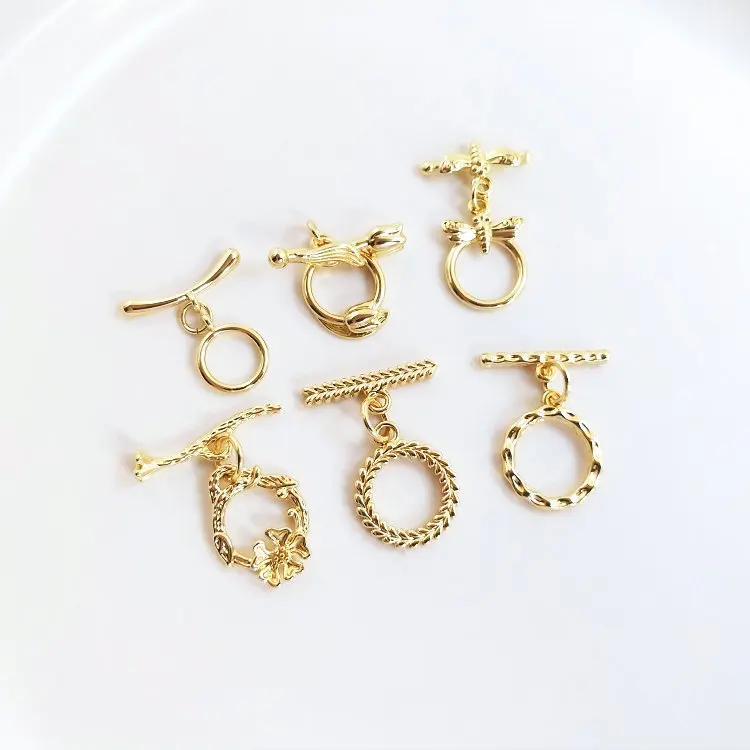 14K Gold Color Brass O Toggle Clasps Bracelet Connect Clasps Jewelry Making Supplies Necklace Diy Findings Accessories
14K Gold Color Brass O Toggle Clasps Bracelet Connect Clasps Jewelry Making Supplies Necklace Diy Findings Accessories