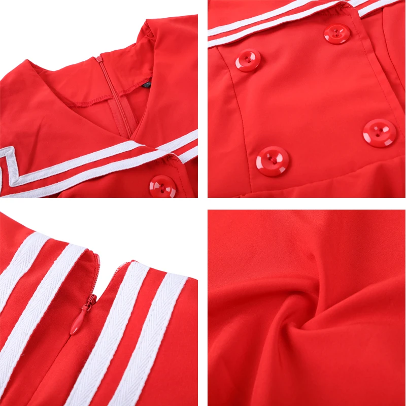 MISSJOY Sailor Dress for Women 2020 Summer Short Sleeve Fit and Flare Uniform Nautical Skater Pin up Knee Length A Line Dresses
MISSJOY Sailor Dress for Women 2020 Summer Short Sleeve Fit and Flare Uniform Nautical Skater Pin up Knee Length A Line Dresses