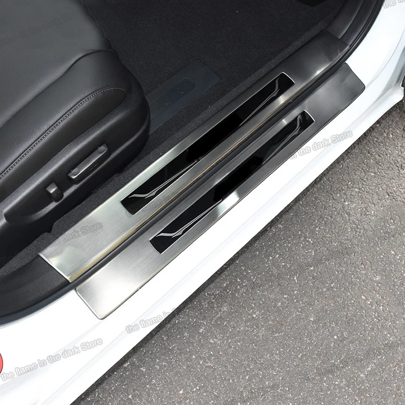 Lsrtw2017 Нержавеющая сталь резиновый уплотнитель двери автомобиля против царапин