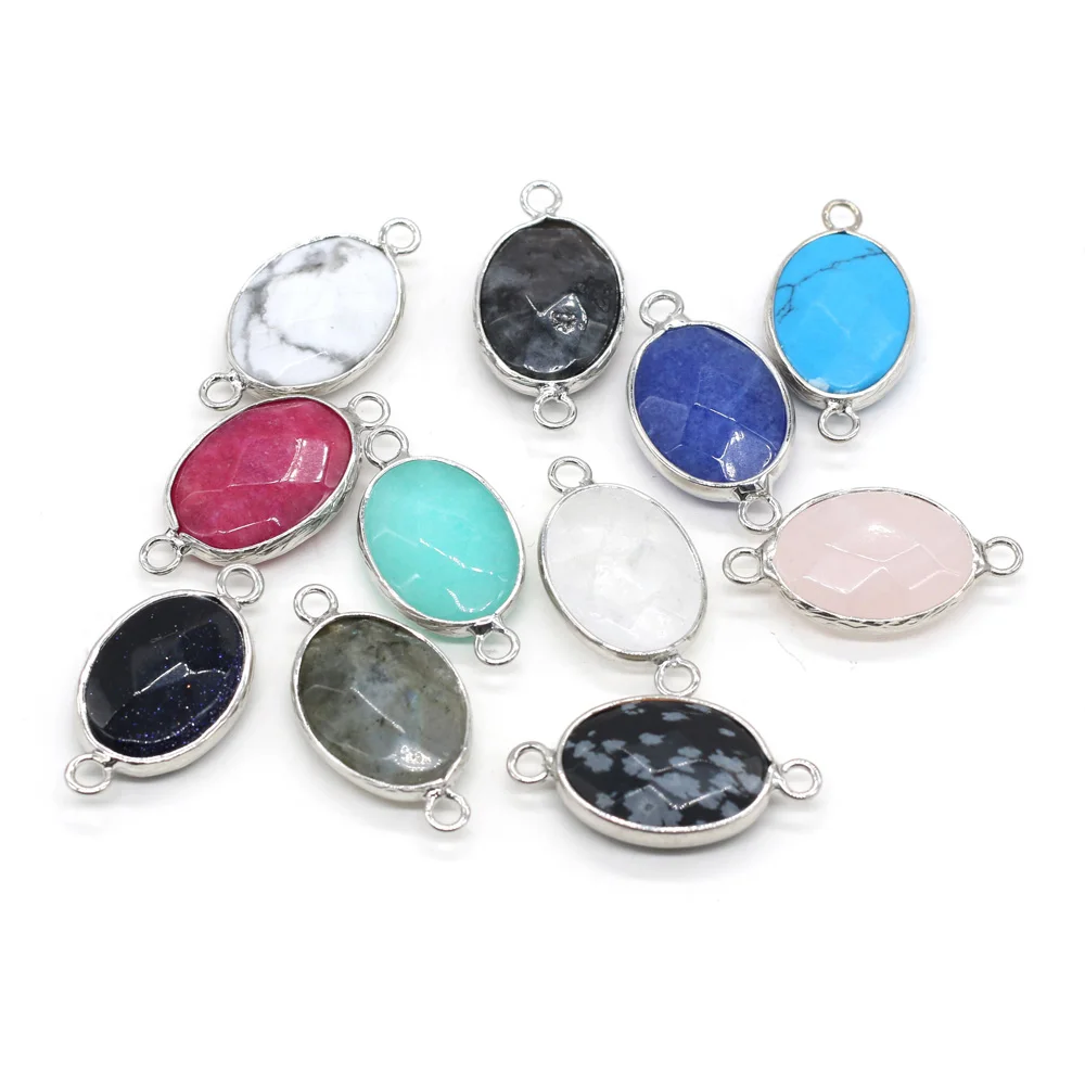 Natural Stone Pendant Links Oval Crystal Agates Turquoises Amethysts Stone Charm Connectors for Jewelry Making Necklace Earring
Natural Stone Pendant Links Oval Crystal Agates Turquoises Amethysts Stone Charm Connectors for Jewelry Making Necklace Earring