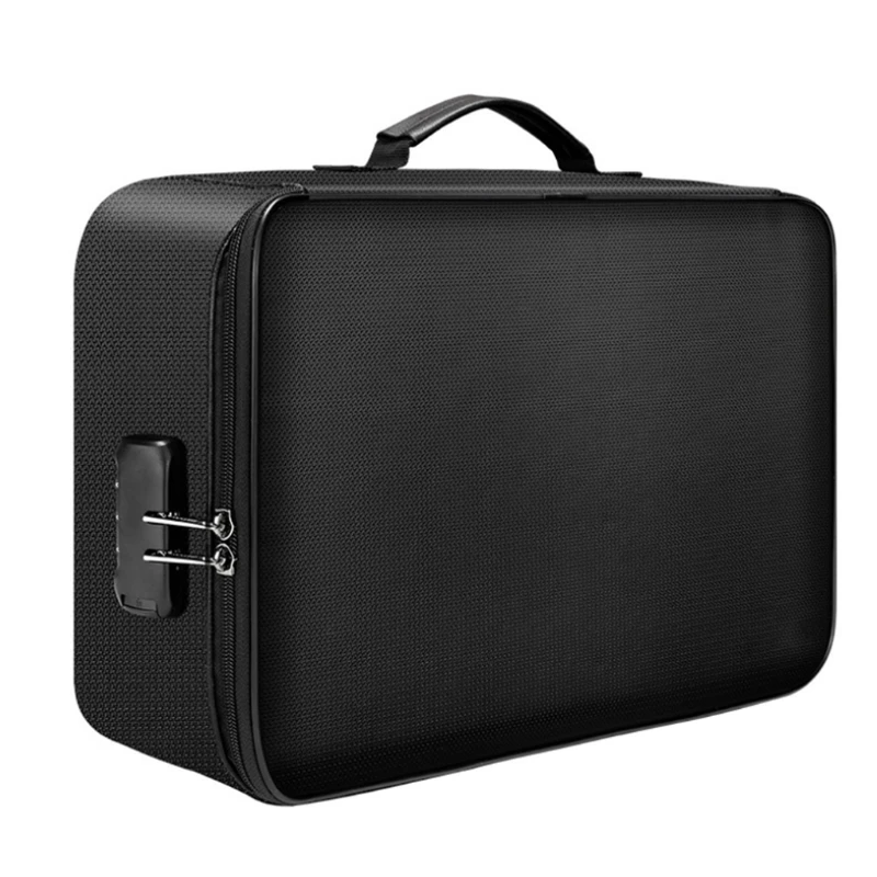 808B File Organizer Bags Fireproof Document Bag with Password Lock Multi-Layer Portable Filing Storage for Passport Certificates
808B File Organizer Bags Fireproof Document Bag with Password Lock Multi-Layer Portable Filing Storage for Passport Certificates