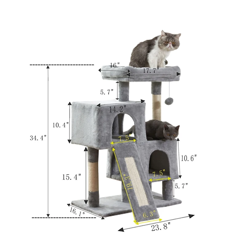 Cat Apartment Pet Luxury Furniture Cat Tower Pet Cat Tree Towers Climbing Shelf Cats Apartment Game Habitat Cat Tower Condo Toy
Cat Apartment Pet Luxury Furniture Cat Tower Pet Cat Tree Towers Climbing Shelf Cats Apartment Game Habitat Cat Tower Condo Toy