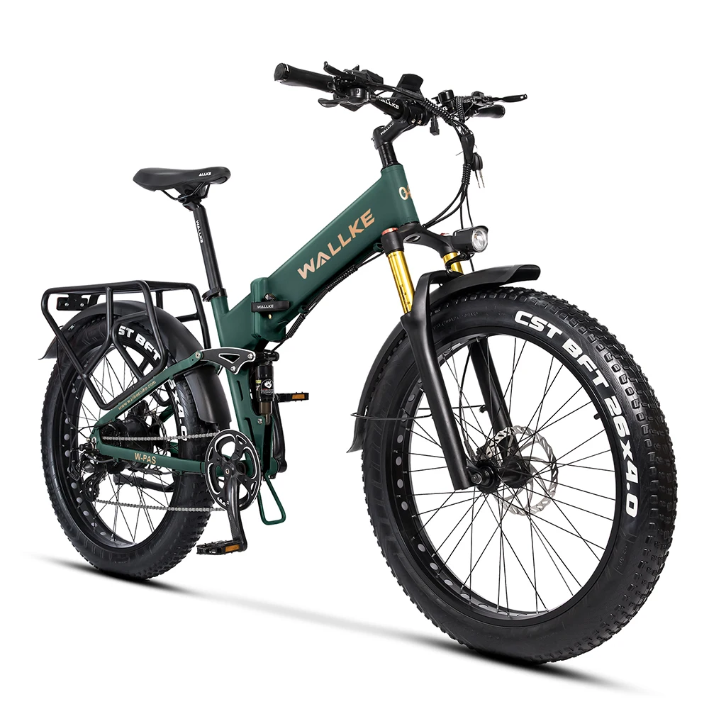 W Wallke X3 Pro Electric Bike Folding 750W Ebike for Adult 48V 14AH Lithium Battery Full Suspension Electric Bicyle
W Wallke X3 Pro Electric Bike Folding 750W Ebike for Adult 48V 14AH Lithium Battery Full Suspension Electric Bicyle