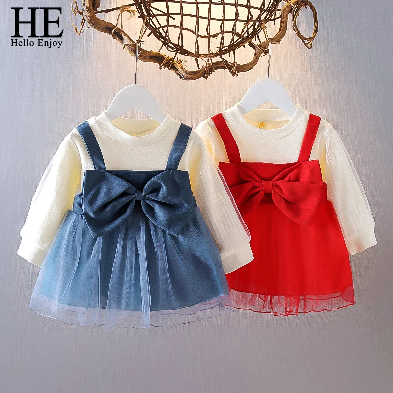 HE Hello Enjoy Girls Autumn Clothes Princess Dress Solid Color Children's Fashionable Baby Round Neck Western-style Dress
HE Hello Enjoy Girls Autumn Clothes Princess Dress Solid Color Children's Fashionable Baby Round Neck Western-style Dress