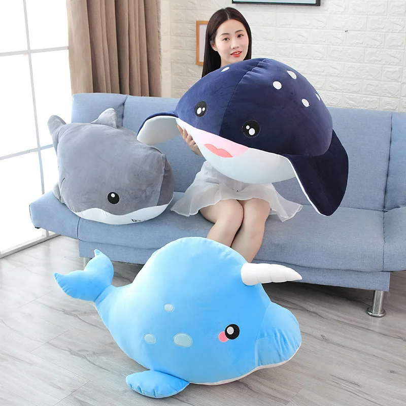 New Giant Funny Cartoon Whale Shark Plush Toy Soft Animal Doll Appease Cushion Gift For Children Girls Pillow Baby Birthday
New Giant Funny Cartoon Whale Shark Plush Toy Soft Animal Doll Appease Cushion Gift For Children Girls Pillow Baby Birthday