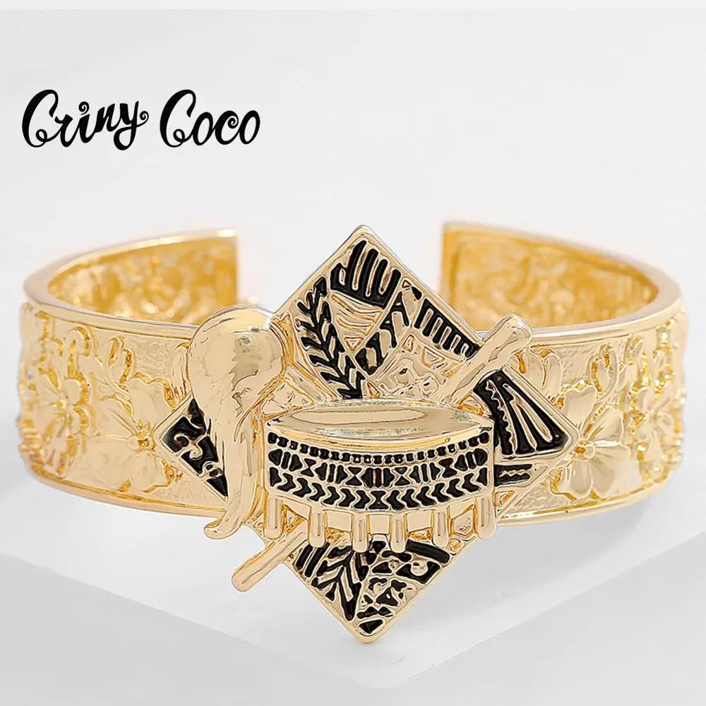 SophiaXuan Hawaiian Bracelet Drum Jewelry Bangle for Women 2020 New Design Bracelets Fashion Polynesian Ethnic Tribal Gold Color
SophiaXuan Hawaiian Bracelet Drum Jewelry Bangle for Women 2020 New Design Bracelets Fashion Polynesian Ethnic Tribal Gold Color