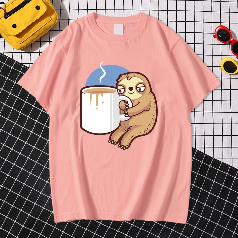 Kawaii Anime Slow Sloth Coffe T Shirt Brand Loose Summer Printed T Shirts Short Sleeve Black Top Men Cool Street Hip Hop Tshirt
Kawaii Anime Slow Sloth Coffe T Shirt Brand Loose Summer Printed T Shirts Short Sleeve Black Top Men Cool Street Hip Hop Tshirt