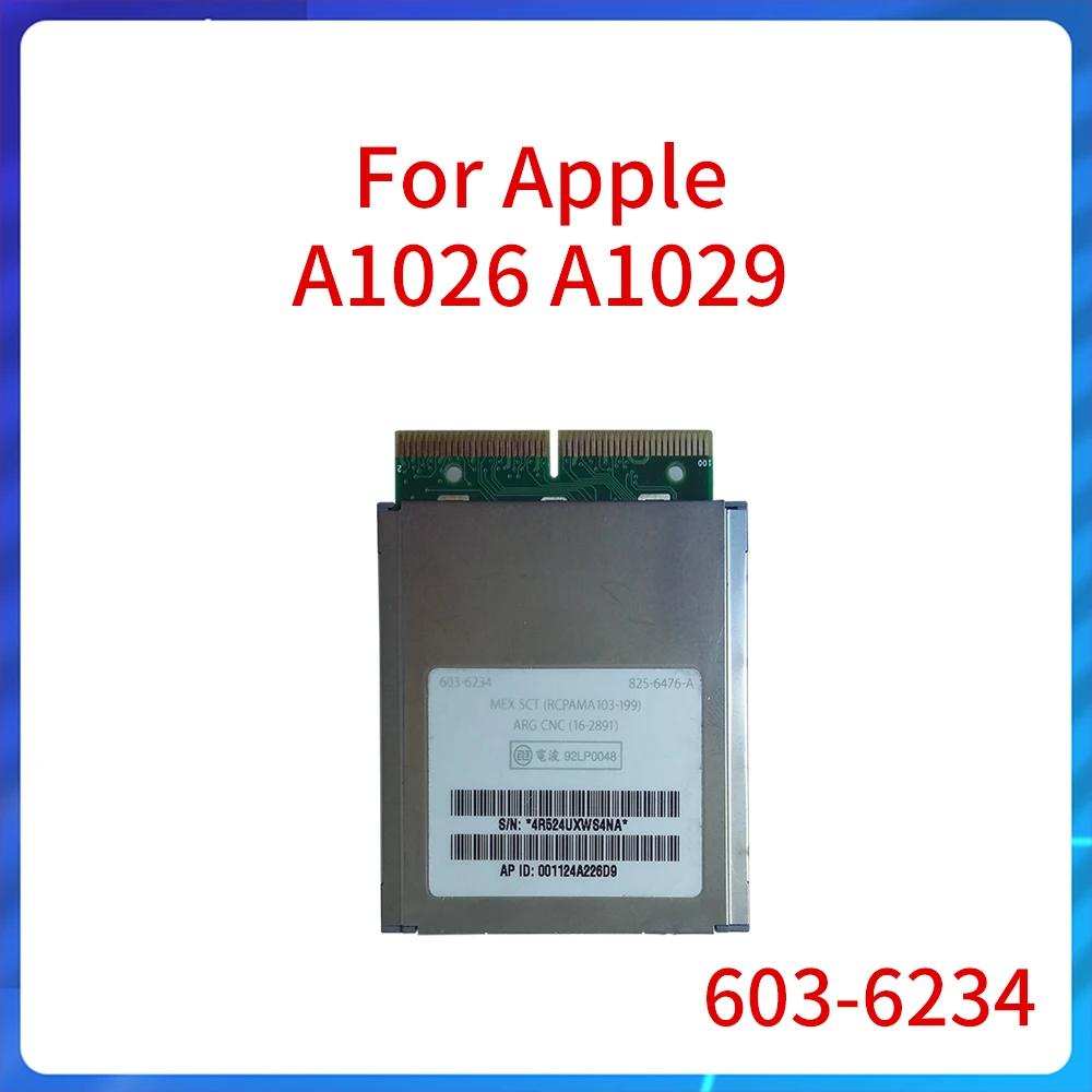 Wi-Fi-карта для Apple A1026/A1029/Airmac, 603-6234 
Wi-Fi-карта для Apple A1026/A1029/Airmac, 603-6234