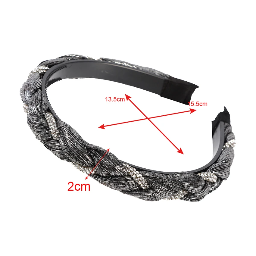 Levao New Braid Crystal Headband For Women Wear Hoop Hair Bands Accessories Rhinestone Hairband Headwear
Levao New Braid Crystal Headband For Women Wear Hoop Hair Bands Accessories Rhinestone Hairband Headwear