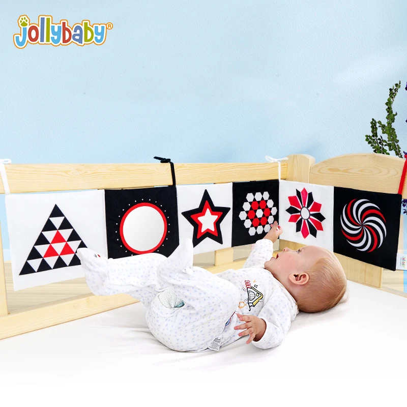 Jollybaby для новорожденных кровать обмотки мягкая ткань Книга игрушка Черные, белые, красные для раннего развития детей книга шорох ББ звук 
Jollybaby для новорожденных кровать обмотки мягкая ткань Книга игрушка Черные, белые, красные для раннего развития детей книга шорох ББ звук