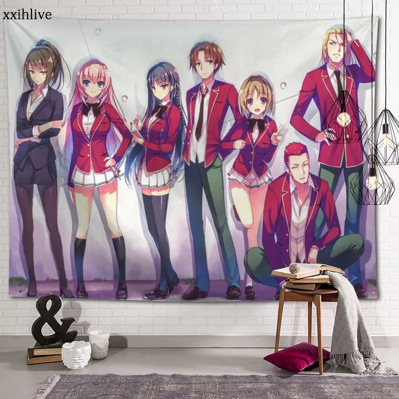 Custom Classroom Of the Elite Anime Decoration Home Decor Psychedelic Tapestry Abstract Carpet Wall Cloth Tapestries
Custom Classroom Of the Elite Anime Decoration Home Decor Psychedelic Tapestry Abstract Carpet Wall Cloth Tapestries