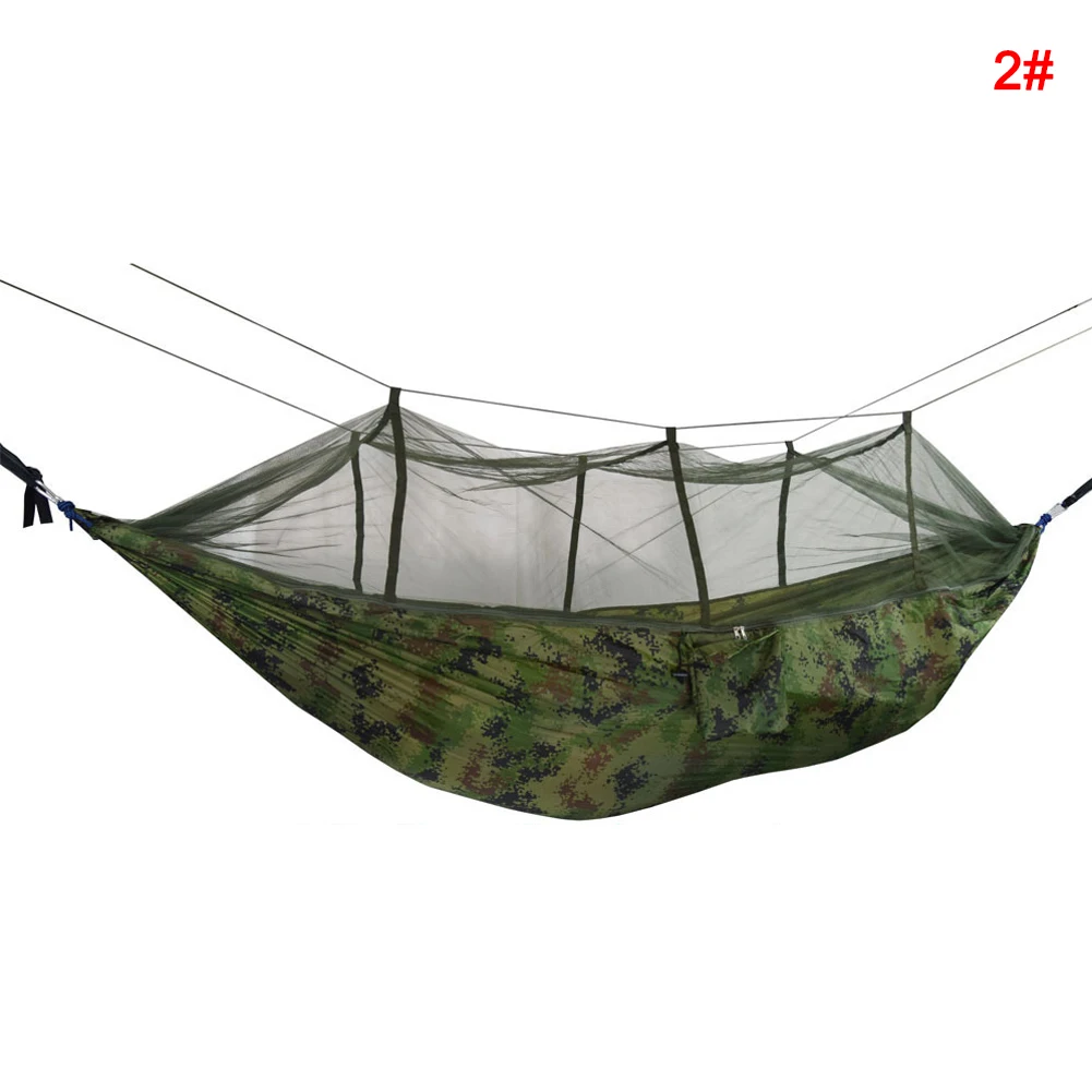 Newly Portable Double Swing Hammock Nylon Bed with Mosquito Net for CampingHiking BN99
Newly Portable Double Swing Hammock Nylon Bed with Mosquito Net for CampingHiking BN99