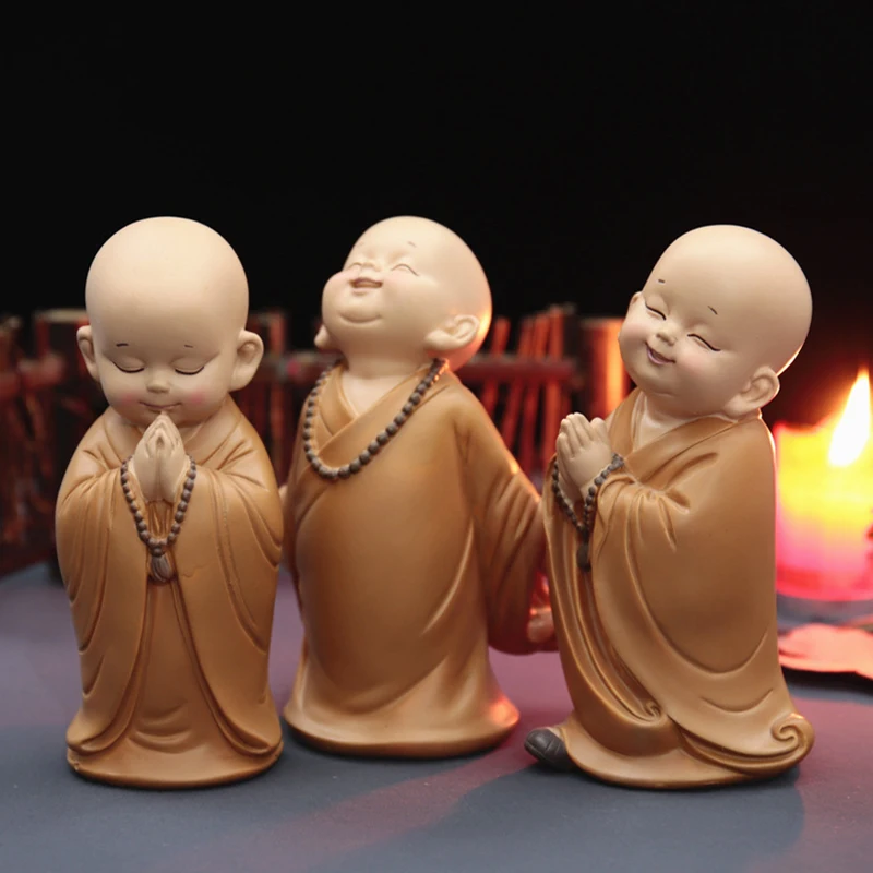 Buddhist Small Buddha Statues Monk Figurine Sculpture Handmade Car Dector Resin Cute Home Club Geomantic Decoration Crafts
Buddhist Small Buddha Statues Monk Figurine Sculpture Handmade Car Dector Resin Cute Home Club Geomantic Decoration Crafts