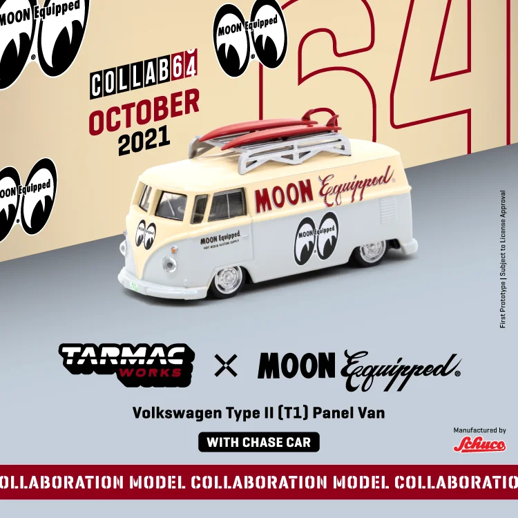Tarmac Works x Schuco 1:64 VW Тип II T1 панель Van Mooneyes w/RoofRack & Surfboard литая модель автомобиля
Tarmac Works x Schuco 1:64 VW Тип II T1 панель Van Mooneyes w/RoofRack & Surfboard литая модель автомобиля
