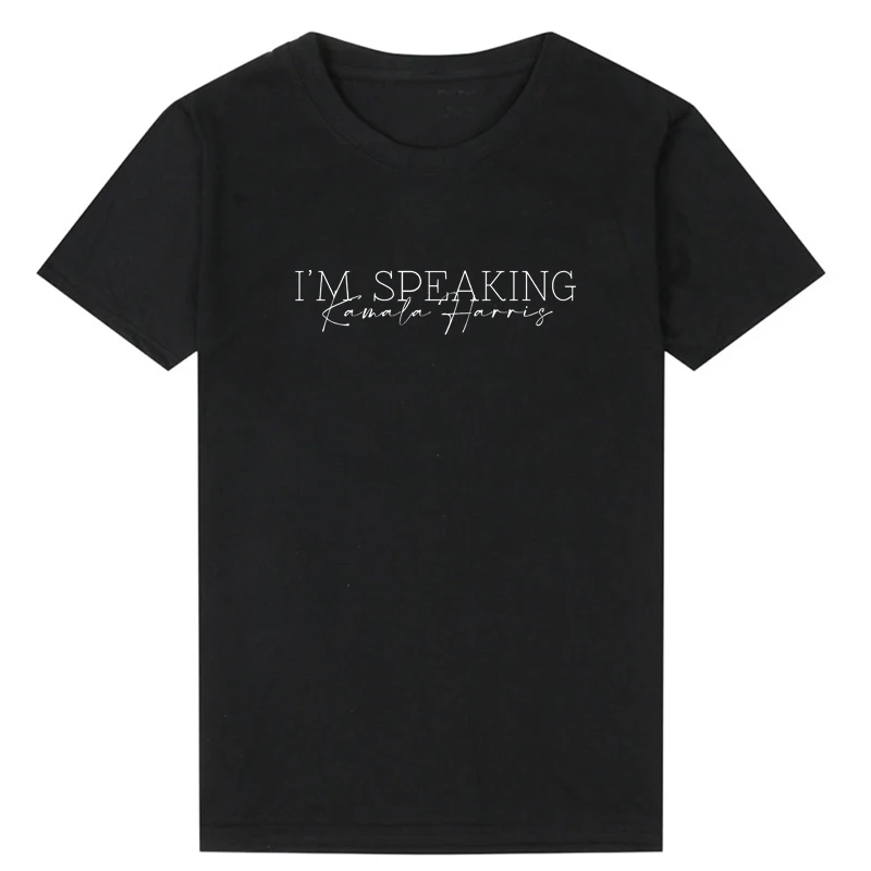 I'm Speaking 100% Cotton T-shirt Funny Woman Up Slogan Tshirt Camiseta Casual Empowered Women Feminist Top Freedom Equality Top
I'm Speaking 100% Cotton T-shirt Funny Woman Up Slogan Tshirt Camiseta Casual Empowered Women Feminist Top Freedom Equality Top