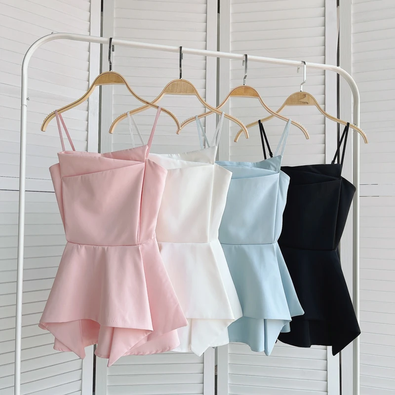 Летний сексуальный топ на бретелях-спагетти с рюшами, Женский Популярный Уличный шикарный топ
Летний сексуальный топ на бретелях-спагетти с рюшами, Женский Популярный Уличный шикарный топ