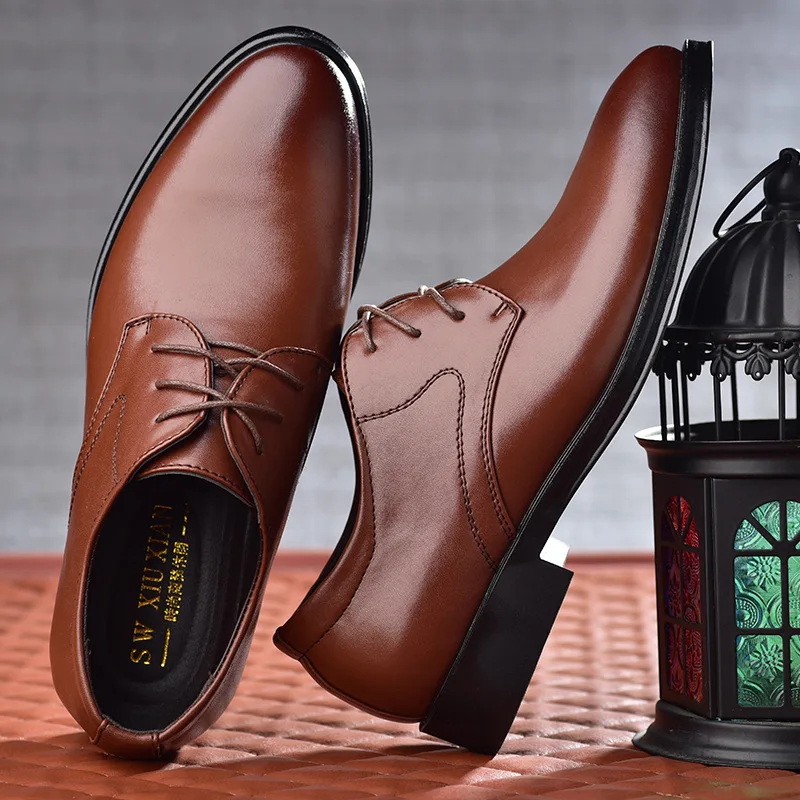 Mazefeng Men Dress Shoes Men Formal Shoes Leather Pointed Toe Fashion Groom Wedding Shoes Men Oxford Shoes Dress Plus Size 38-45
Mazefeng Men Dress Shoes Men Formal Shoes Leather Pointed Toe Fashion Groom Wedding Shoes Men Oxford Shoes Dress Plus Size 38-45