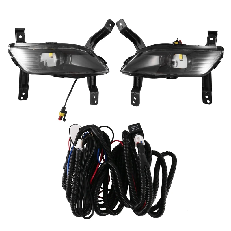 LH RH LED Daytime Running Light Fog Light Driving Lamp Assembly for Hyundai Santa Fe 2019 Car Exterior Accessories
LH RH LED Daytime Running Light Fog Light Driving Lamp Assembly for Hyundai Santa Fe 2019 Car Exterior Accessories
