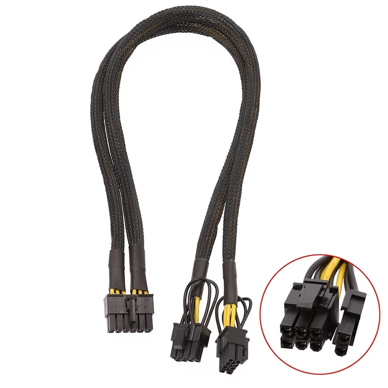 PSU Graphics Card Line 12Pin to Dual PCI-E 8Pin (6+2Pin) Modular Power Cable for Seasonic P860 P1000 X1050 (50cm)
PSU Graphics Card Line 12Pin to Dual PCI-E 8Pin (6+2Pin) Modular Power Cable for Seasonic P860 P1000 X1050 (50cm)