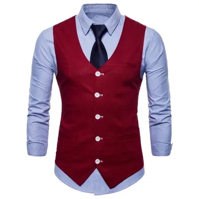 Men's Suit Vest Summer Clothing New Personality Fashion Thin Section Men's Business Vest Men's Cotton And Linen Suit Vest
Men's Suit Vest Summer Clothing New Personality Fashion Thin Section Men's Business Vest Men's Cotton And Linen Suit Vest
