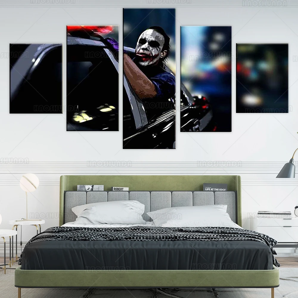 Heath Ledger The Joker холст печать постер настенное искусство 5 шт. современное для