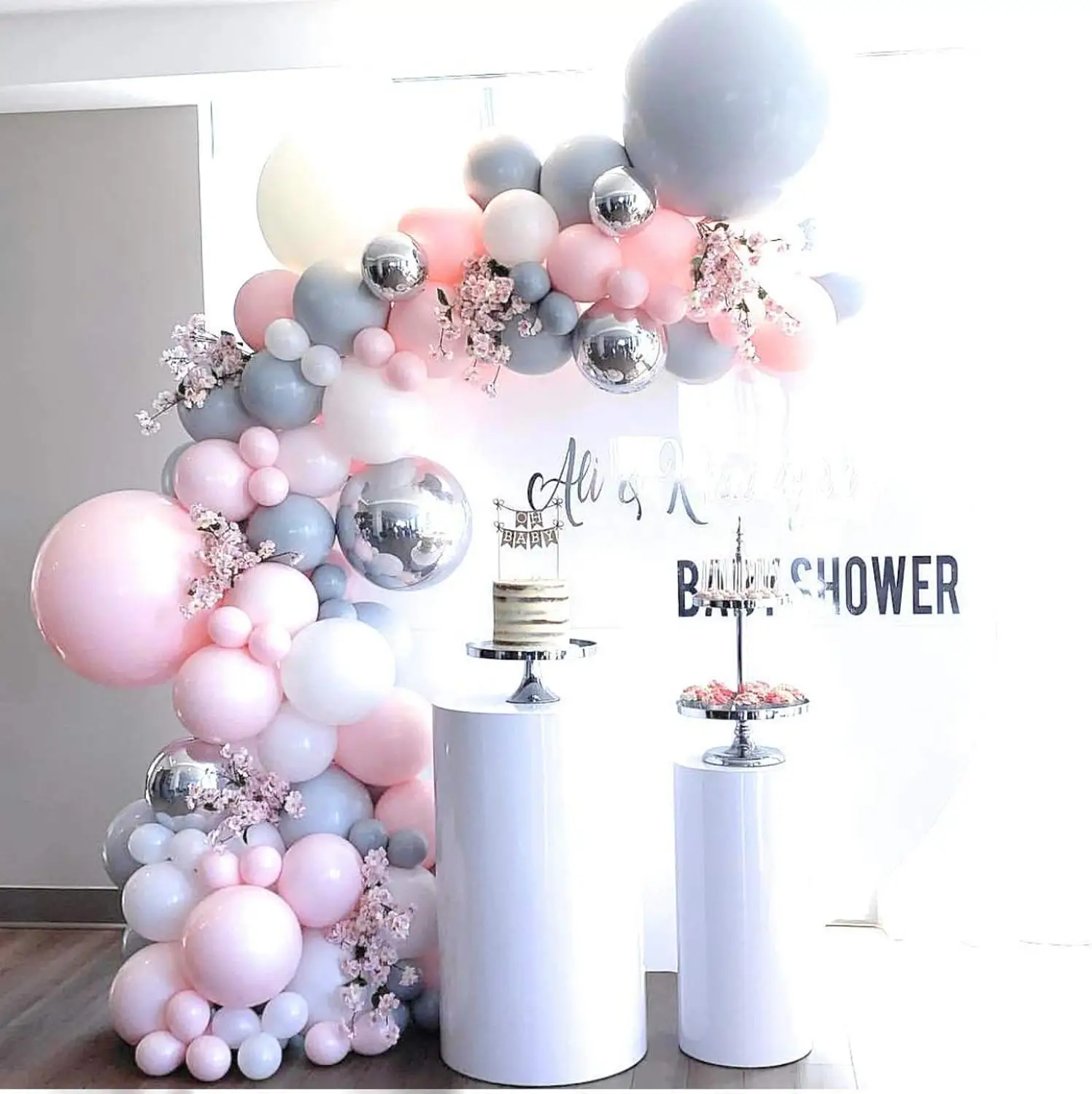 Macaron Pastel Pink White Gray Latex Balloons Garland Arch Baby Shower Wedding Birthday Party Confetti Silver 4D Balloon Decor
Macaron Pastel Pink White Gray Latex Balloons Garland Arch Baby Shower Wedding Birthday Party Confetti Silver 4D Balloon Decor