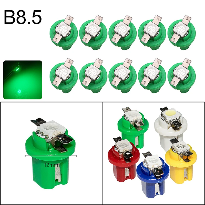 10pcs T3 T4.2 T4.7 B8.5 B8.3 B8.4 T5 1 SMD LED 5050 2835 1SMD Bulbs with Wedge Base for Dashboards (Gauge bulbs)
10pcs T3 T4.2 T4.7 B8.5 B8.3 B8.4 T5 1 SMD LED 5050 2835 1SMD Bulbs with Wedge Base for Dashboards (Gauge bulbs)