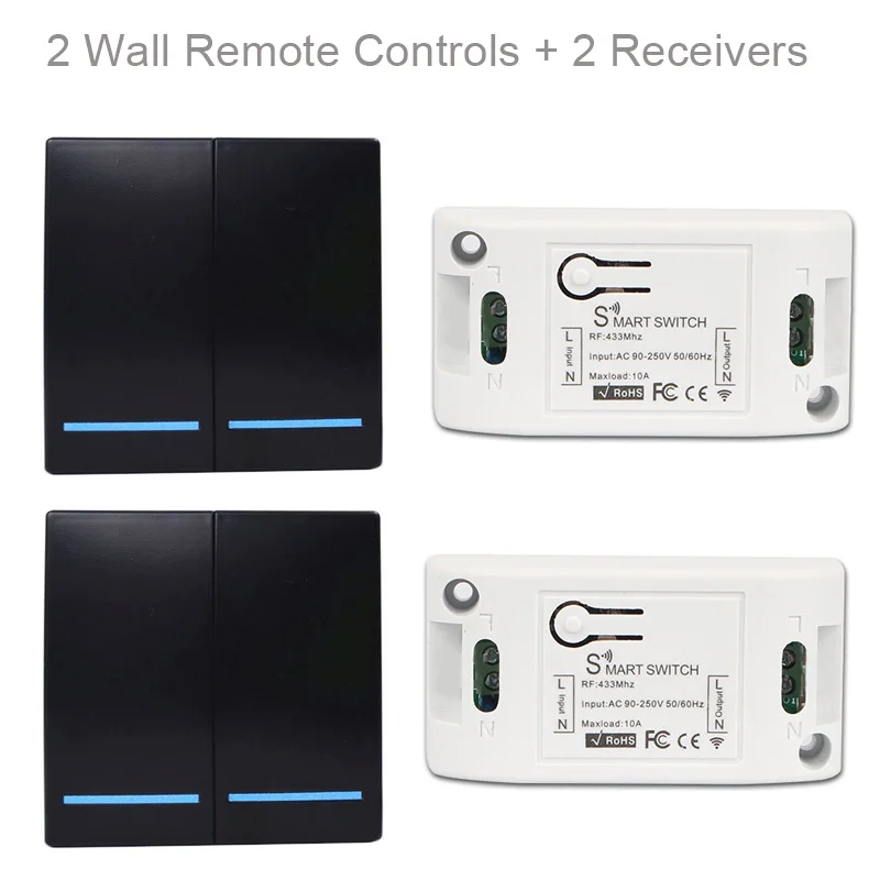 QIACHIP 433Mhz Wireless Remote Control AC 110V 220V 1CH Universal Relay Receiver Module & door LED Relay Receiver Switch Light
QIACHIP 433Mhz Wireless Remote Control AC 110V 220V 1CH Universal Relay Receiver Module & door LED Relay Receiver Switch Light