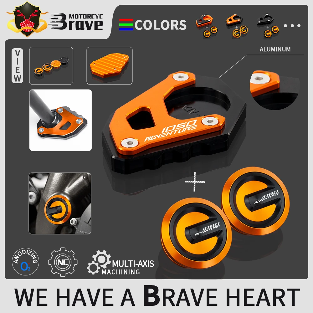 Kickstand Enlarger Plate Side Stand Extension Pad For KTM 1050 Adventure 2015-2019 adv Frame Hole Cap Plug Frame Insert Cover
Kickstand Enlarger Plate Side Stand Extension Pad For KTM 1050 Adventure 2015-2019 adv Frame Hole Cap Plug Frame Insert Cover