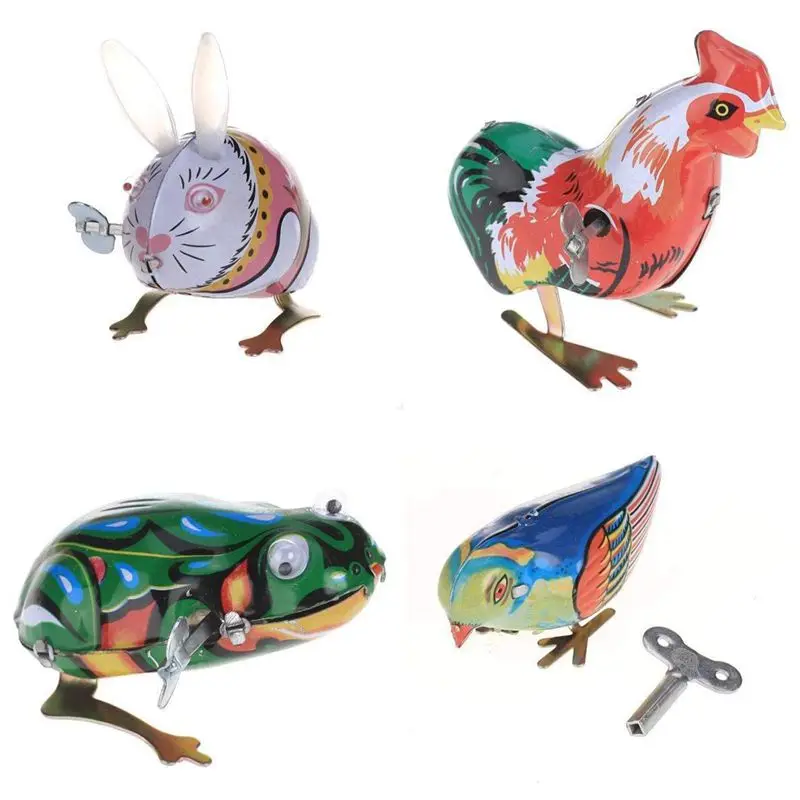 Toy Mechanical Old Metal Rabbit Chick Frog Bird Collection Gifts for Children 
Toy Mechanical Old Metal Rabbit Chick Frog Bird Collection Gifts for Children