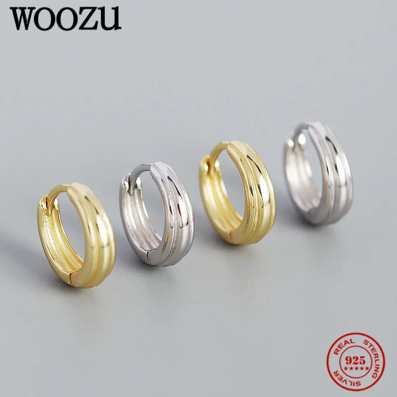 WOOZU Minimalist 925 Sterling Silver Geometric Smooth Round Hoop Earrings For Women Rock Party French Unisex Ear Buckle Jewelry
WOOZU Minimalist 925 Sterling Silver Geometric Smooth Round Hoop Earrings For Women Rock Party French Unisex Ear Buckle Jewelry