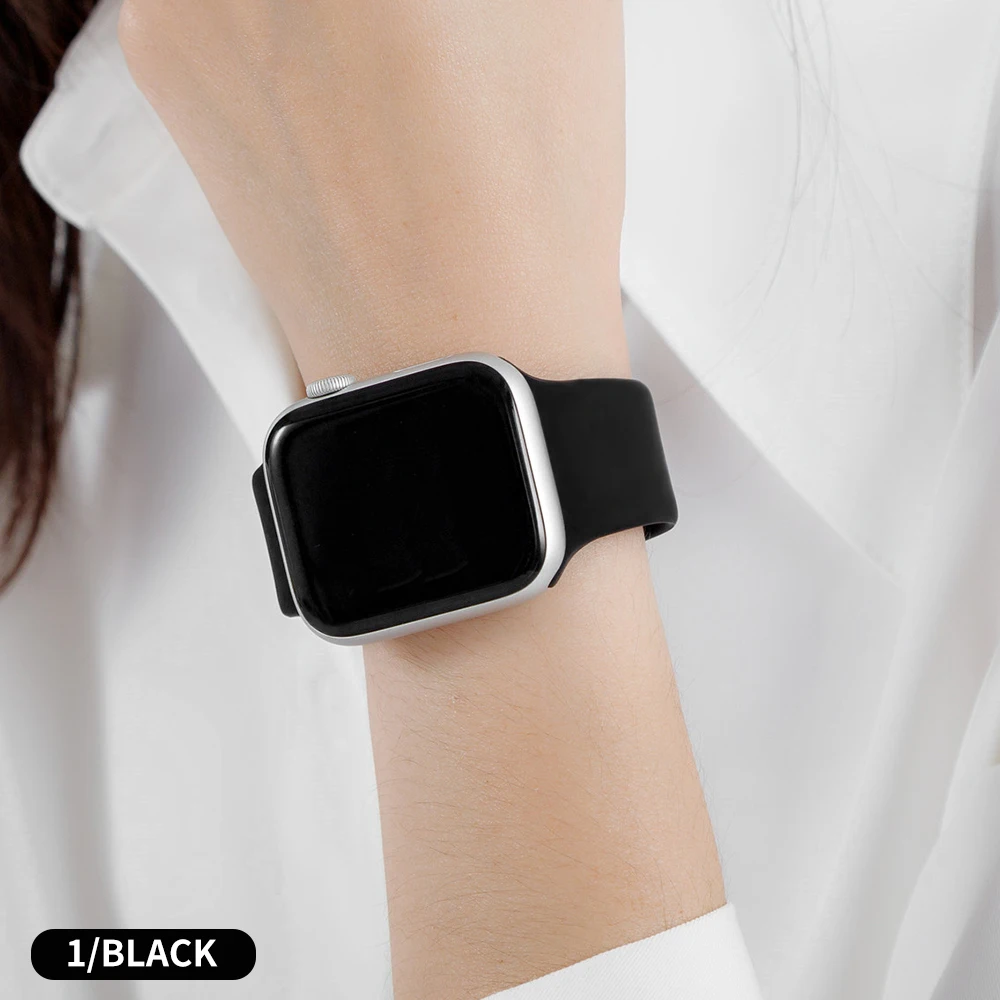 Sport Silicone Strap for Apple Watch Band 44mm 42mm Watchbands 40mm 38mm Rubber Bracelet on Smart iWatch Series 6 5 4 321 42 mm
Sport Silicone Strap for Apple Watch Band 44mm 42mm Watchbands 40mm 38mm Rubber Bracelet on Smart iWatch Series 6 5 4 321 42 mm
