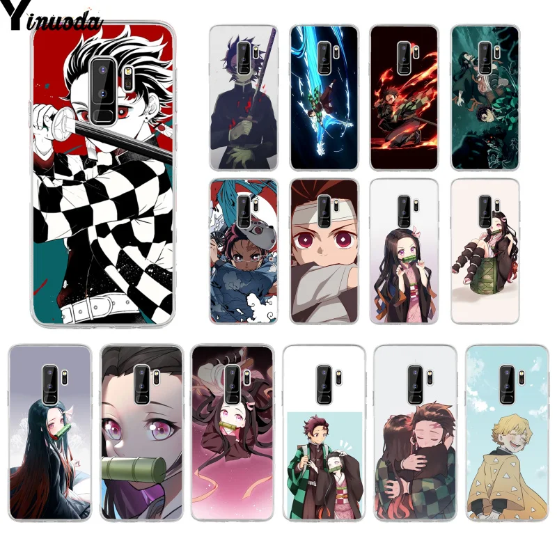 Мягкий силиконовый чехол Yinuoda Demon Slayer Kimetsu no Yaiba для Samsung S9 plus S10 S6 S6edge S10plus S7 S7edge S8
