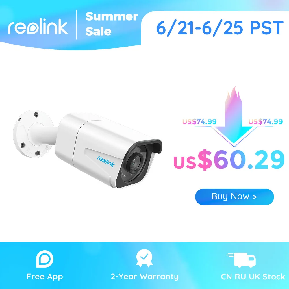 Reolink B800 4K 8MP Ultra HD POE камера ночного видения 3840x2160 цилиндрическая IP безопасности