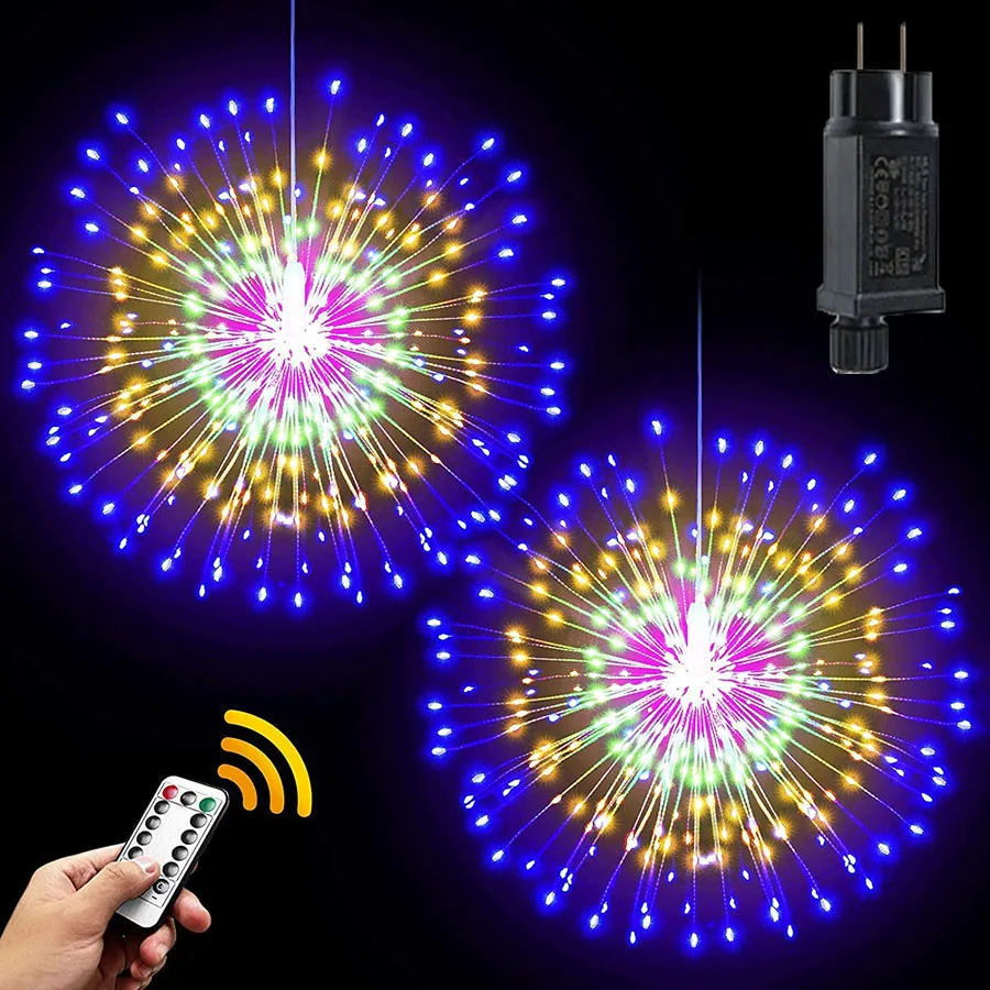 120LED Starburst String Light 10 IN 1Copper Wire Hanging Fairy Lights with Remote Wedding Christmas Party Decor Hanging Lights
120LED Starburst String Light 10 IN 1Copper Wire Hanging Fairy Lights with Remote Wedding Christmas Party Decor Hanging Lights