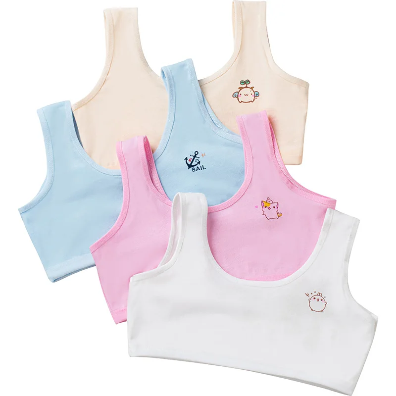 4Pcs Teen bra girl vest Cotton Spandex Big Girl's Sport 7-16 Years Adolescente Kids Underwear Letter Racerback Training
4Pcs Teen bra girl vest Cotton Spandex Big Girl's Sport 7-16 Years Adolescente Kids Underwear Letter Racerback Training