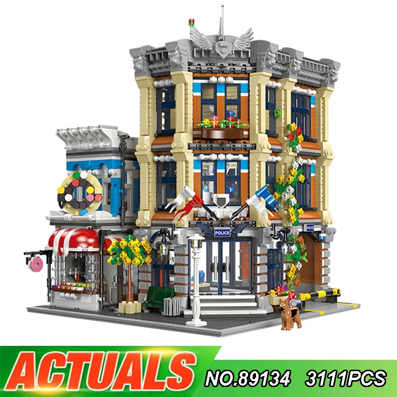 JIESTAR 89134, полицейский участок, уличный вид, Moc Moduler, строительные блоки, кирпичи, развивающая головоломка, игрушка, рождественские подарки
JIESTAR 89134, полицейский участок, уличный вид, Moc Moduler, строительные блоки, кирпичи, развивающая головоломка, игрушка, рождественские подарки