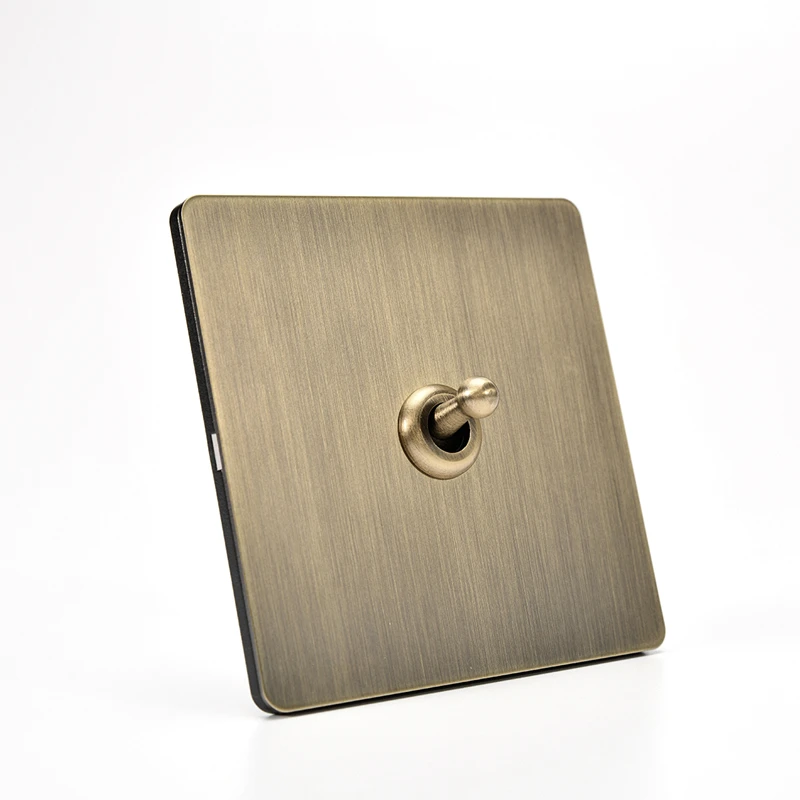 Antique Type 86 1-4 Gang Green Bronze Brushed Metal 2 Way Toggle Switch Socket Personality for Home Improvement Hotel 
Antique Type 86 1-4 Gang Green Bronze Brushed Metal 2 Way Toggle Switch Socket Personality for Home Improvement Hotel