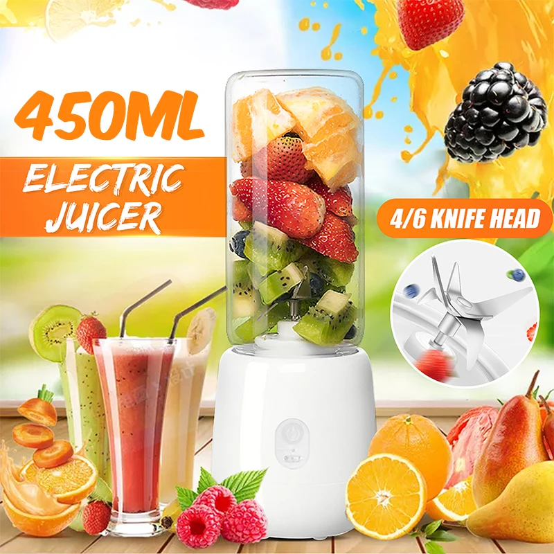 USB Rechargeable Portable Blender Mixer Juicer Cup Food Vegetable Fruit Squeezers Shakes Smoothie Maker
USB Rechargeable Portable Blender Mixer Juicer Cup Food Vegetable Fruit Squeezers Shakes Smoothie Maker