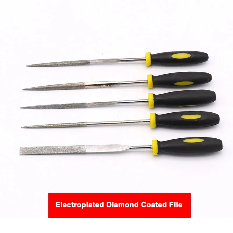 Electroplated Diamond Coated File Filing Cutting Carbide Watch Jewelry Repair Tools
Electroplated Diamond Coated File Filing Cutting Carbide Watch Jewelry Repair Tools