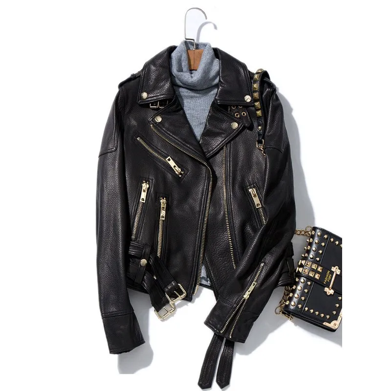 Fxfurs 2021 Motorcycle Real Leather Jacket Slim Jacket Sheep Leather Handsome High Waist Short Haining Woman Fashion Slim Fur
Fxfurs 2021 Motorcycle Real Leather Jacket Slim Jacket Sheep Leather Handsome High Waist Short Haining Woman Fashion Slim Fur