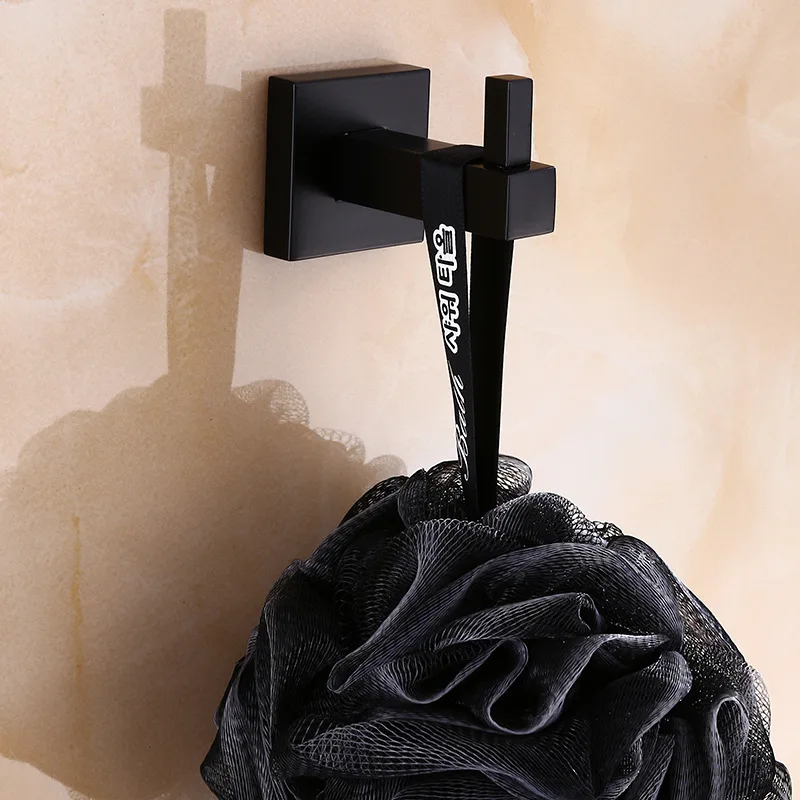 Home Hotel Black Clothes Hook Bathroom Thickened Square Single Clothes Hook Bedroom Door Rear Hook Storage Towel Hooks
Home Hotel Black Clothes Hook Bathroom Thickened Square Single Clothes Hook Bedroom Door Rear Hook Storage Towel Hooks