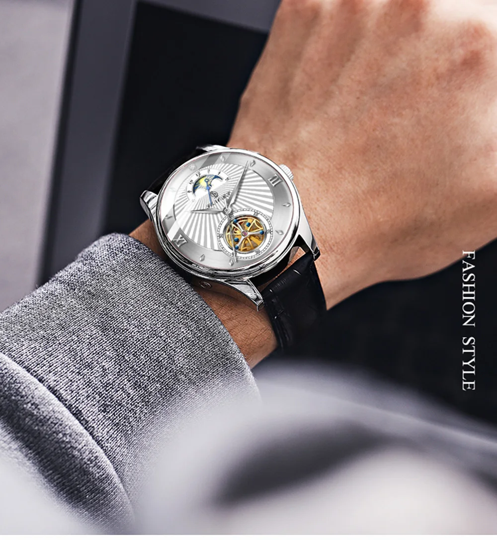Senors watch Automatic Mechanical Watch Men Luxury Leather Wrist Watch Fashion Tourbillon Wristwatch SN169
Senors watch Automatic Mechanical Watch Men Luxury Leather Wrist Watch Fashion Tourbillon Wristwatch SN169