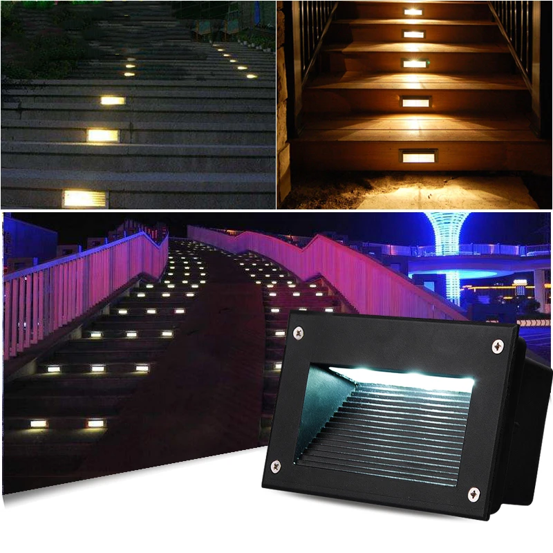 Waterproof Downward Stair Lamp Led 5W 7W 10W Recessed Wall Corner Footlight Indoor Outdoor Courtyard Buried Step Lamp AC85-265V
Waterproof Downward Stair Lamp Led 5W 7W 10W Recessed Wall Corner Footlight Indoor Outdoor Courtyard Buried Step Lamp AC85-265V